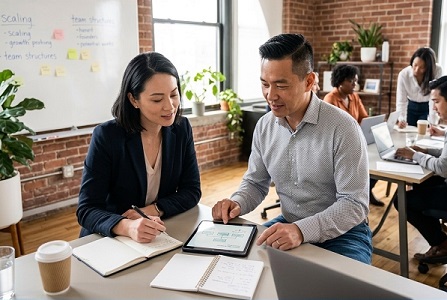 Founder-led business team